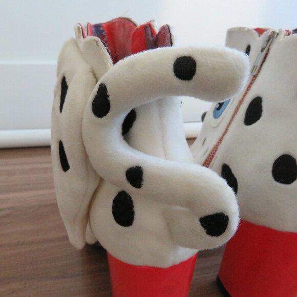 IRREGULAR CHOICE Dalmatian Pooch Perfect High Heel Boots Whimsy - Size US 5.5 - Picture 13 of 16